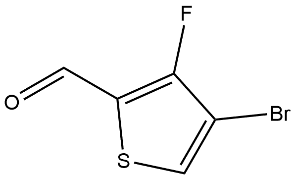 4-Bromo-3-fluorothiophene-2-carbaldehyde 구조식 이미지