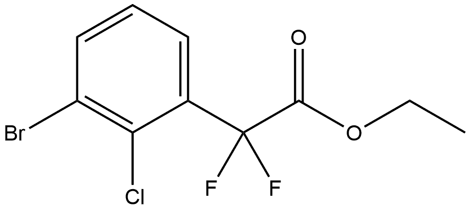 Ethyl 3-bromo-2-chloro-α,α-difluorobenzeneacetate Structure