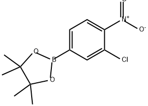 1,3,2-Dioxaborolane, 2-(3-chloro-4-nitrophenyl)-4,4,5,5-tetramethyl- Structure