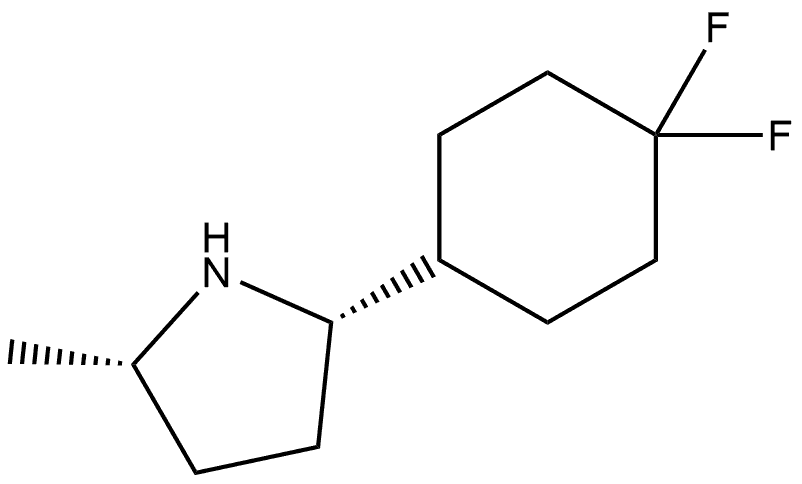 (2S,5S)-2-(4,4-difluorocyclohexyl)-5-methylpyrrolidine Structure