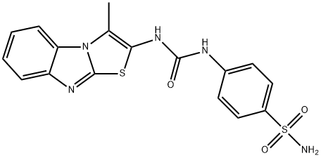 Benzenesulfonamide, 4-[[[(3-methylthiazolo[3,2-a]benzimidazol-2-yl)amino]carbonyl]amino]- Structure