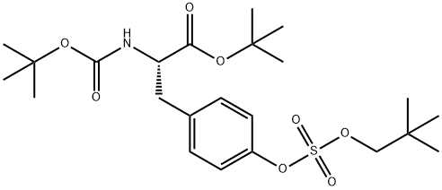 N-[(1,1-Dimethylethoxy)carbonyl]-O-[(2,2-dimethylpropoxy)sulfonyl]-L-tyrosine 1,1-dimethylethyl ester 구조식 이미지