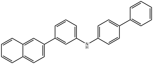 [1,1'-Biphenyl]-4-amine, N-[3-(2-naphthalenyl)phenyl]- Structure