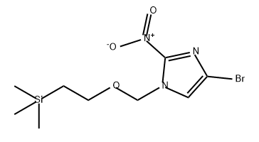 1H-Imidazole, 4-bromo-2-nitro-1-[[2-(trimethylsilyl)ethoxy]methyl]- Structure