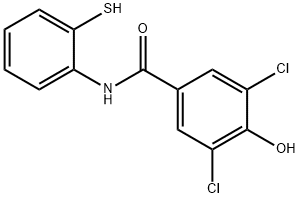 Benzamide, 3,5-dichloro-4-hydroxy-N-(2-mercaptophenyl)- Structure