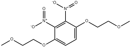 Benzene, 1,4-bis(2-methoxyethoxy)-2,3-dinitro- Structure