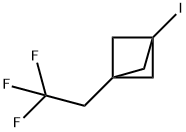 Bicyclo[1.1.1]pentane, 1-iodo-3-(2,2,2-trifluoroethyl)- Structure