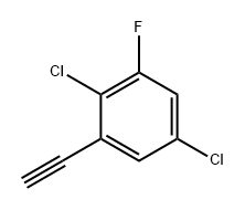 Benzene, 2,5-dichloro-1-ethynyl-3-fluoro- 구조식 이미지