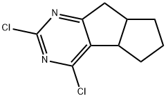 2,4-Dichloro-4b,5,6,7,7a,8-hexahydropentaleno[2,1-d]pyrimidine Structure