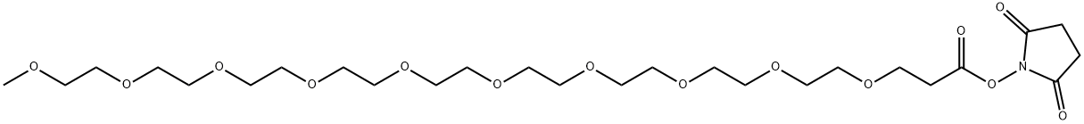 mPEG10-NHS Ester Structure