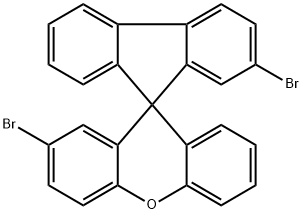 Spiro[9H-fluorene-9,9'-[9H]xanthene], 2,2'-dibromo- 구조식 이미지