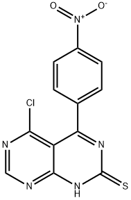 Pyrimido[4,5-d]pyrimidine-2(1H)-thione, 5-chloro-4-(4-nitrophenyl)- Structure