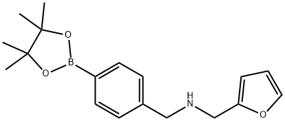 4-(2-Furfuryl)aminomethylphenylboronic acid pinacol ester Structure