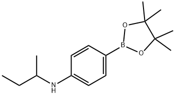 4-Sec-butylamino-benzene boronic acid pinacol ester 구조식 이미지