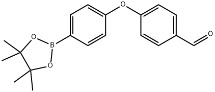 Benzaldehyde, 4-[4-(4,4,5,5-tetramethyl-1,3,2-dioxaborolan-2-yl)phenoxy]- Structure