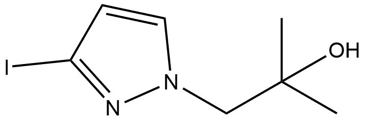 1-(3-iodopyrazol-1-yl)-2-methyl-propan-2-ol Structure