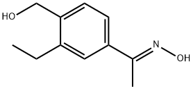 Ethanone, 1-[3-ethyl-4-(hydroxymethyl)phenyl]-, oxime, (1E)- Structure