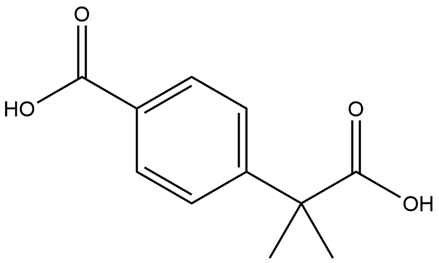 Benzeneacetic acid, 4-carboxy-α,α-dimethyl- 구조식 이미지