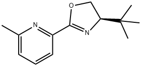 Pyridine, 2-[(4R)-4-(1,1-dimethylethyl)-4,5-dihydro-2-oxazolyl]-6-methyl- 구조식 이미지
