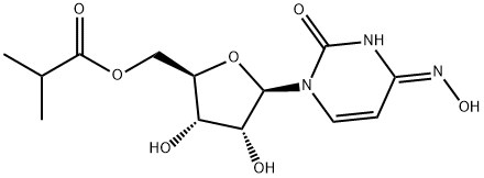 Uridine, 4-oxime, 5'-(2-methylpropanoate), (4E)- 구조식 이미지