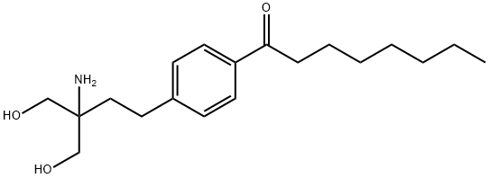 1-[4-[3-Amino-4-hydroxy-3-(hydroxymethyl)butyl]phenyl]-1-octanone Structure