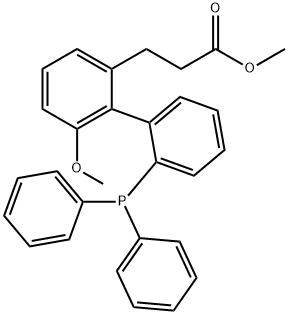 methyl (S)-3-(2'-(diphenylphosphanyl)-6-methoxy-[1,1'-biphenyl]-2-yl)propanoate Structure