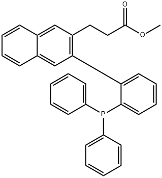 methyl 3-(3-(2-(diphenylphosphanyl)phenyl)naphthalen-2-yl)propanoate Structure