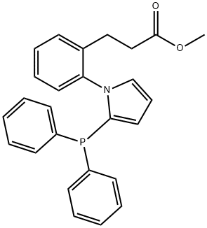 methyl 3-(2-(2-(diphenylphosphanyl)-1H-pyrrol-1-yl)phenyl)propanoate Structure