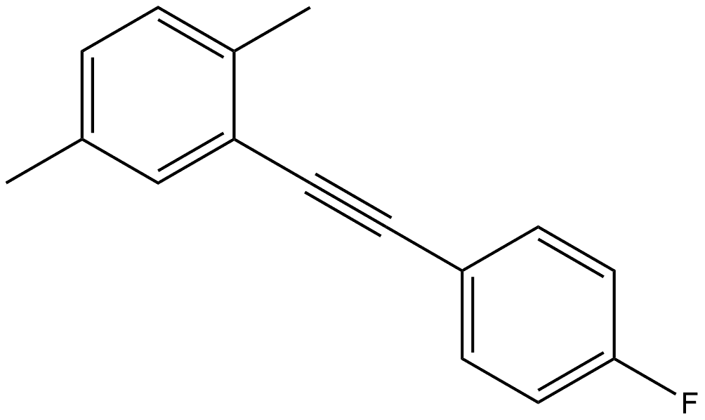 2-[2-(4-Fluorophenyl)ethynyl]-1,4-dimethylbenzene Structure