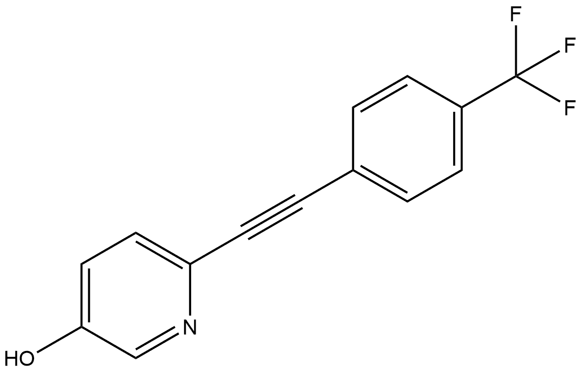 6-[2-[4-(Trifluoromethyl)phenyl]ethynyl]-3-pyridinol Structure