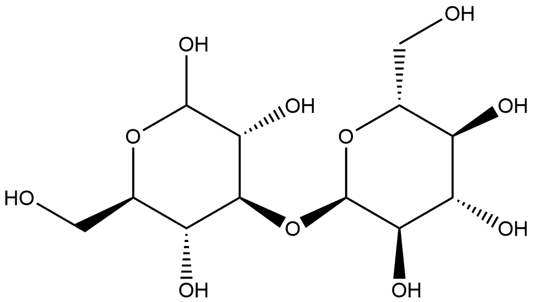D-Glucopyranose, 3-O-α-D-glucopyranosyl- Structure