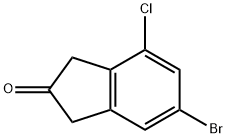 2H-Inden-2-one, 6-bromo-4-chloro-1,3-dihydro- Structure