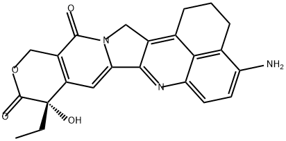 10H,13H-Benzo[de]pyrano[3',4':6,7]indolizino[1,2-b]quinoline-10,13-dione, 4-amino-9-ethyl-1,2,3,9,12,15-hexahydro-9-hydroxy-, (9S)- 구조식 이미지