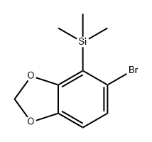 1,3-Benzodioxole, 5-bromo-4-(trimethylsilyl)- Structure