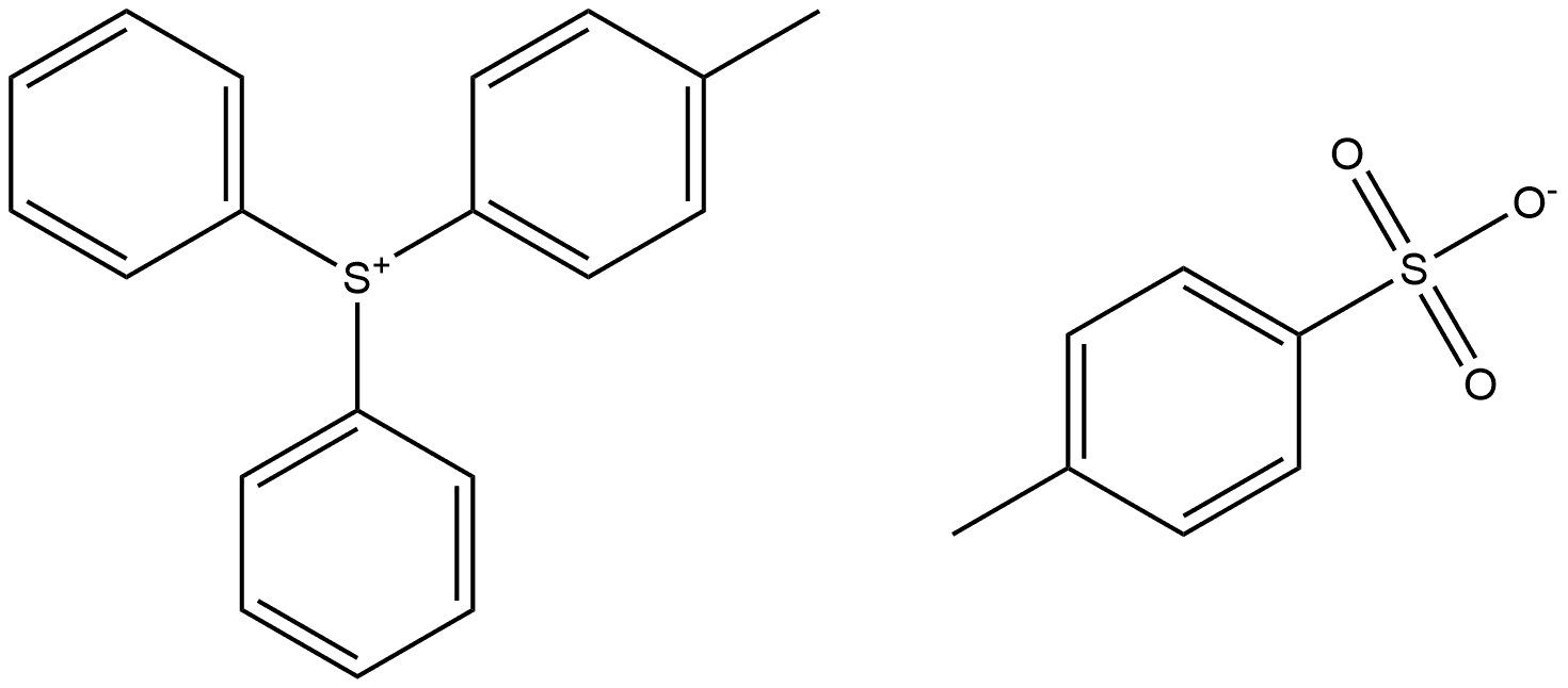 (4-methylphenyl)-diphenylsulfanium 4-toluene-sulfonate Structure