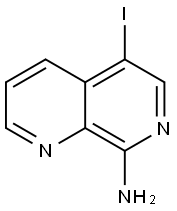 1,7-Naphthyridin-8-amine, 5-iodo- 구조식 이미지