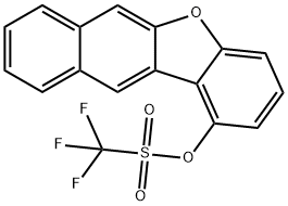 Methanesulfonic acid, 1,1,1-trifluoro-, benzo[b]naphtho[2,3-d]furan-1-yl ester Structure