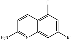 2-Quinolinamine, 7-bromo-5-fluoro- Structure