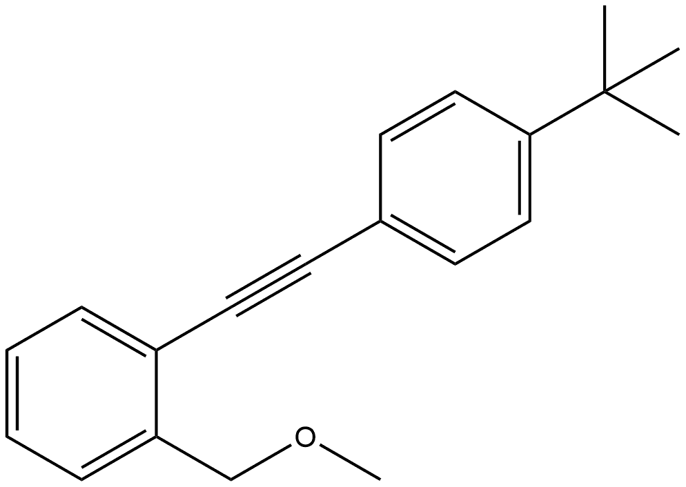 1-[2-[4-(1,1-Dimethylethyl)phenyl]ethynyl]-2-(methoxymethyl)benzene Structure