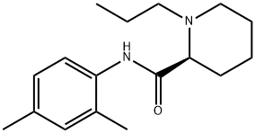 2-Piperidinecarboxamide, N-(2,4-dimethylphenyl)-1-propyl-, (2S)- Structure