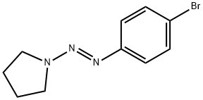 1-[(1E)-2-(4-bromophenyl)diazen-1-yl]pyrrolidine 구조식 이미지