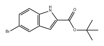 1H-Indole-2-carboxylic acid, 5-bromo-, 1,1-dimethylethyl ester Structure