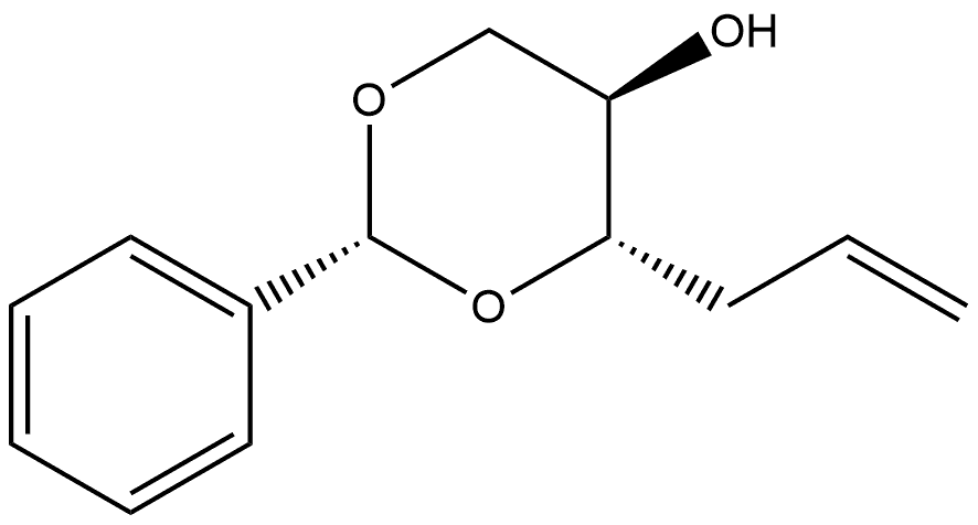 (2R,4S,5R)-4-allyl-2-phenyl-1,3-dioxan-5-ol Structure