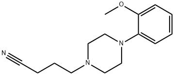 1-Piperazinebutanenitrile, 4-(2-methoxyphenyl)- Structure