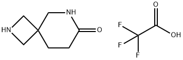 2,6-Diazaspiro[3.5]nonan-7-one, 2,2,2-trifluoroacetate (1:1) Structure