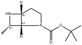 2,6-Diazabicyclo[3.2.0]heptane-2-carboxylic acid, 7-methyl-, 1,1-dimethylethyl ester, (1R,5R,7S)- 구조식 이미지