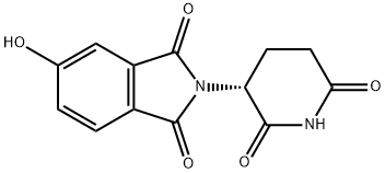1H-Isoindole-1,3(2H)-dione, 2-[(3R)-2,6-dioxo-3-piperidinyl]-5-hydroxy- 구조식 이미지