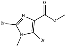 1H-Imidazole-4-carboxylic acid, 2,5-dibromo-1-methyl-, methyl ester Structure