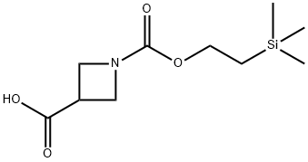 1,3-Azetidinedicarboxylic acid, 1-[2-(trimethylsilyl)ethyl] ester 구조식 이미지