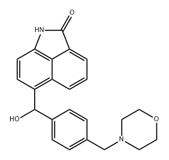 Benz[cd]indol-2(1H)-one, 6-[hydroxy[4-(4-morpholinylmethyl)phenyl]methyl]- Structure